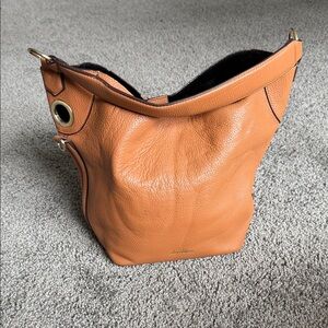 Sam Edelman Genuine Tan Leather Hobo Bag